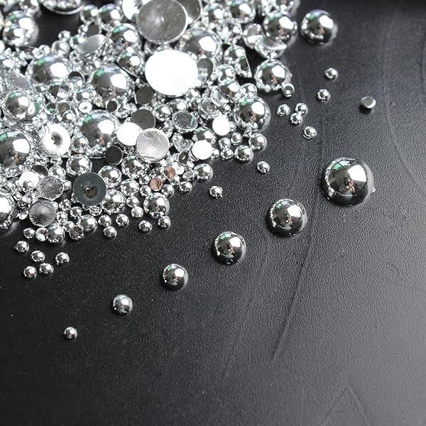 SILVER PEARLS FLATBACK